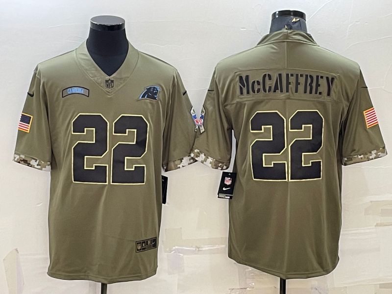 China Cheap Men Carolina Panthers 22 Mccaffrey Green 2022 Vapor Untouchable Limited Nike NFL Jersey China Jerseys Suppliers